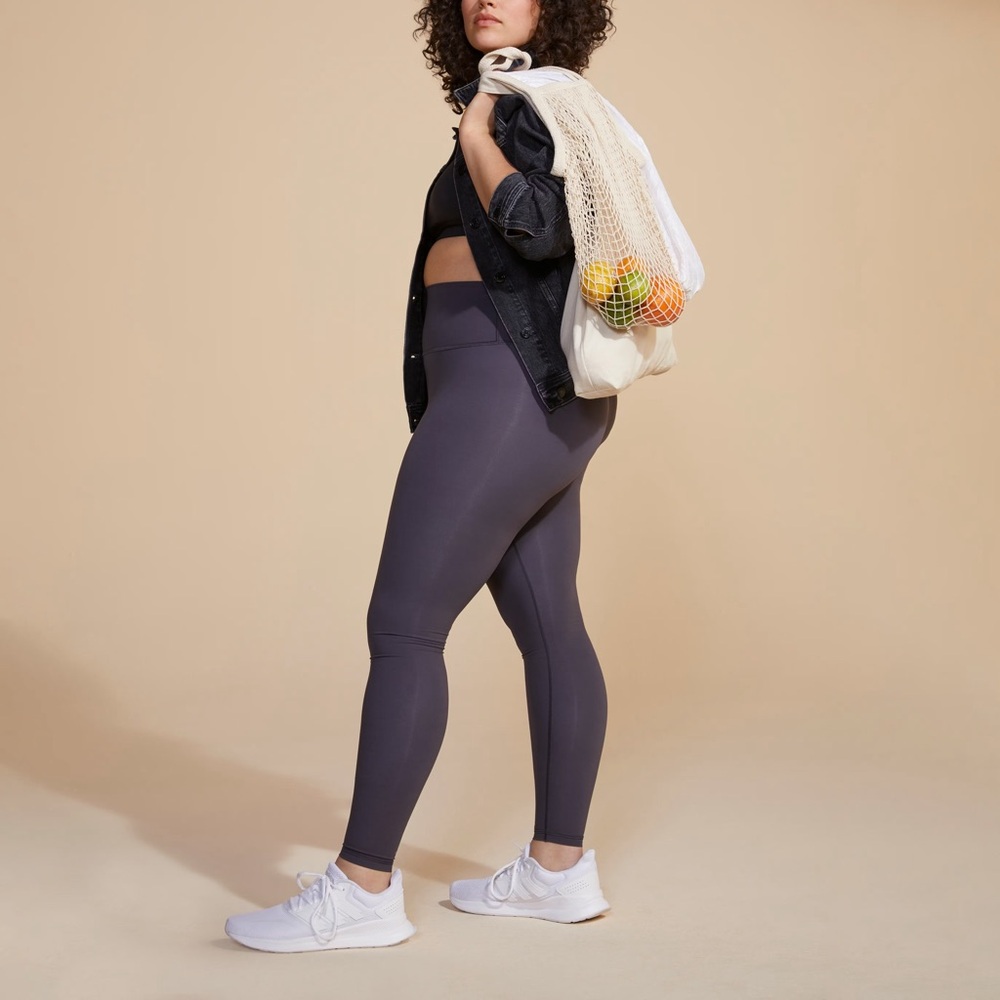 Everlane Perform Legging High Waisted Recycled‎ Nylon Purple Womens Size S